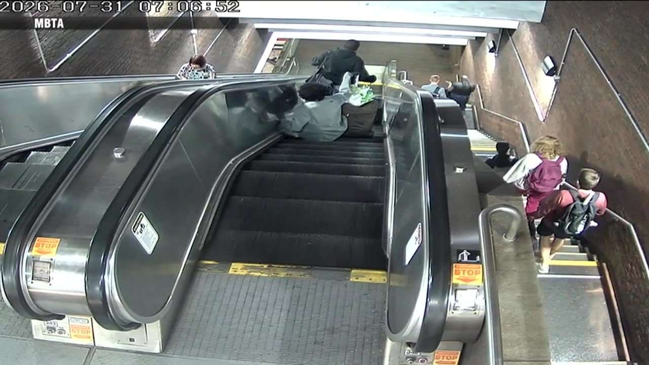 New video shows escalator injury at Davis Square T station
