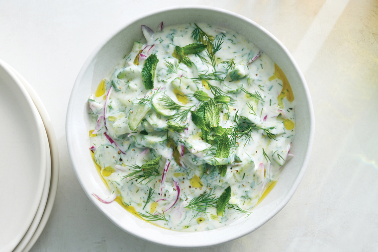 Refreshing salad is perfect grill day side dish