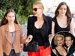 Alice Evans marks her 58th birthday with dinner with her two daughters as she thanks friends for 'never giving up on me' hours after her bitter divorce from Ioan Gruffudd was finalised