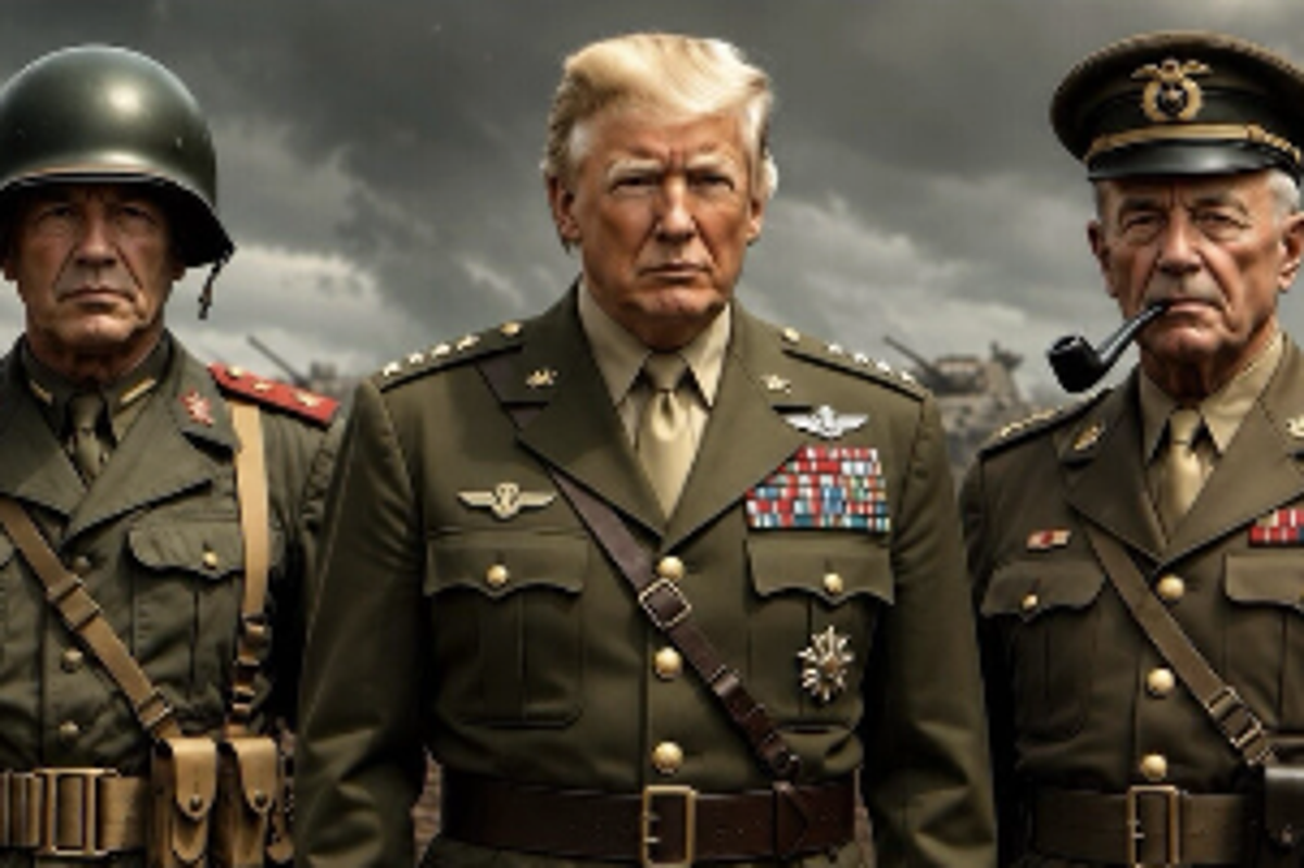 Trump posts fake picture to cosplay as military general after famously skipping draft