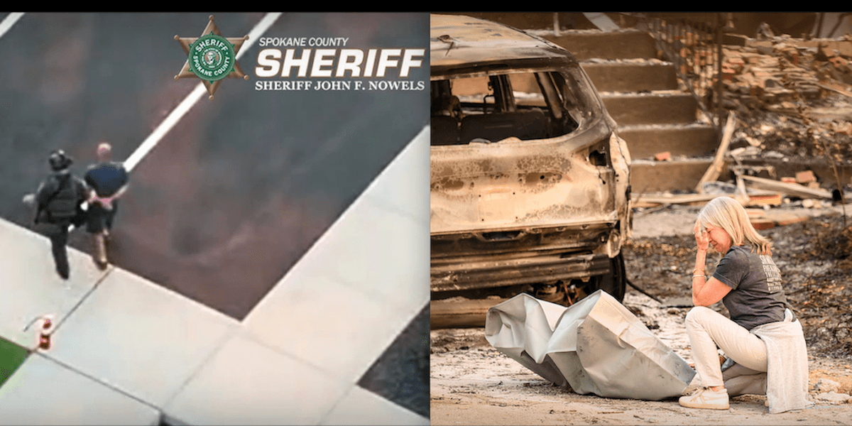 Male accused of starting devastating Spokane fire was convicted of killing his adoptive father in Arizona, officials say