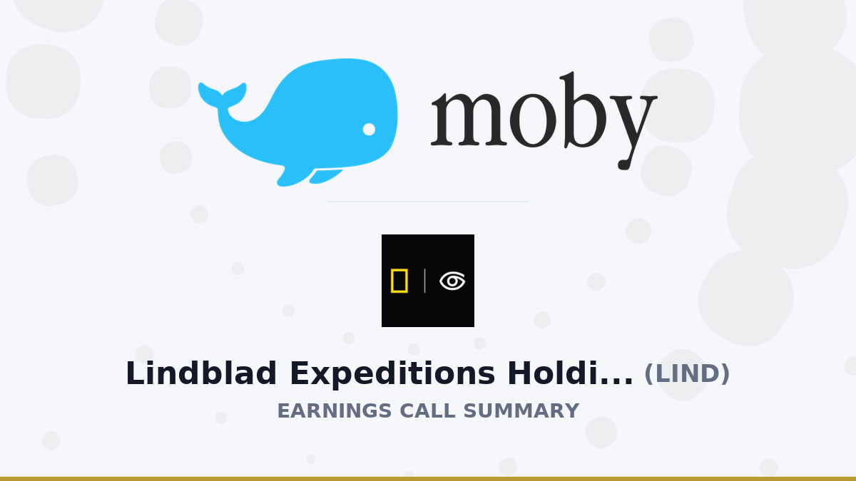 Lindblad Expeditions Holdings, Inc. Q2 2026 Earnings Call Summary