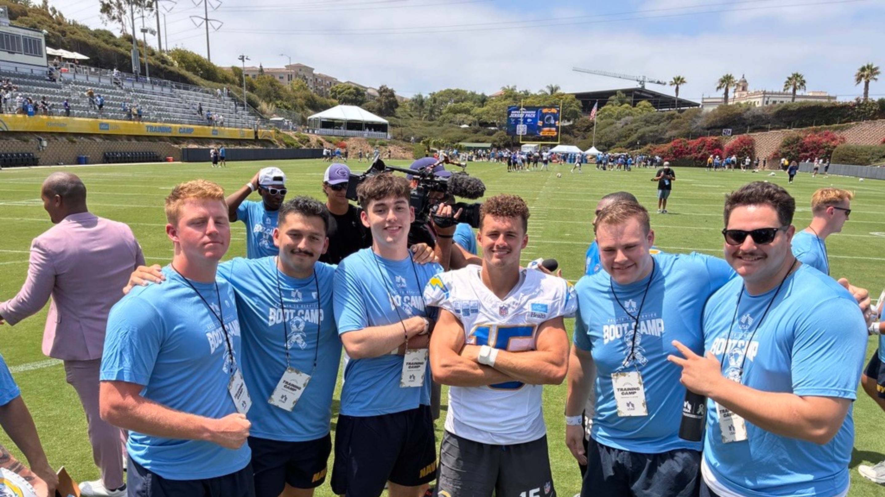 Los Angeles Chargers Host USAA Salute to Service NFL Boot Camp
