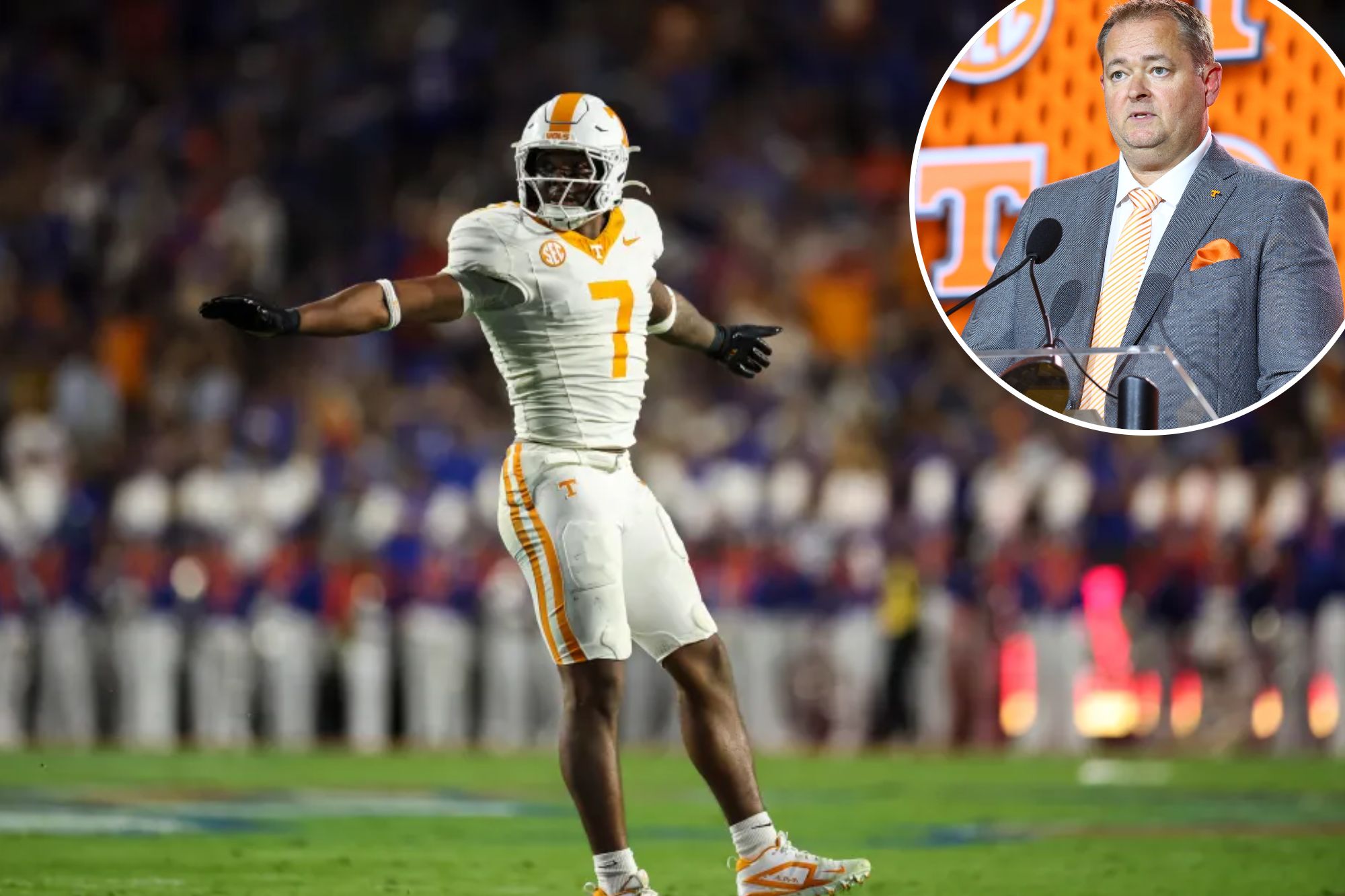 Tennessee coach Josh Heupel rails against ‘bulls–t’ suspension of star linebacker Arion Carter