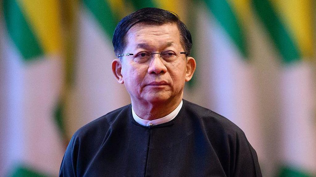 Myanmar's Min Aung Hlaing arrives in Thailand on first trip as civilian leader