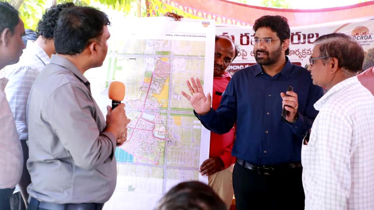 APCRDA holds Gram Sabhas at Thulluru, Nelapadu on Amaravati road network