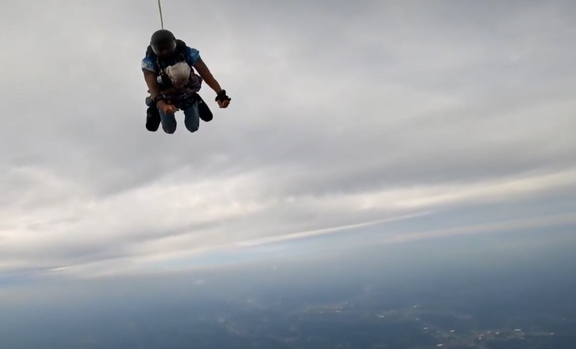 103-year-old woman’s record-breaking skydiving trip proves age is just a number
