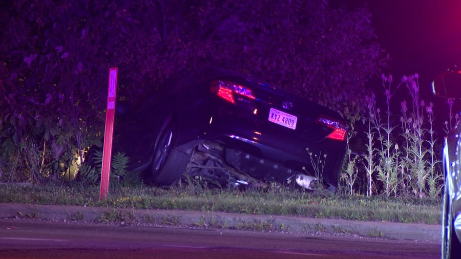 Search for weapons along local highway after chase, crash