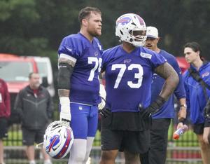 With communication key, how does left guard battle impact Dion Dawkins?
