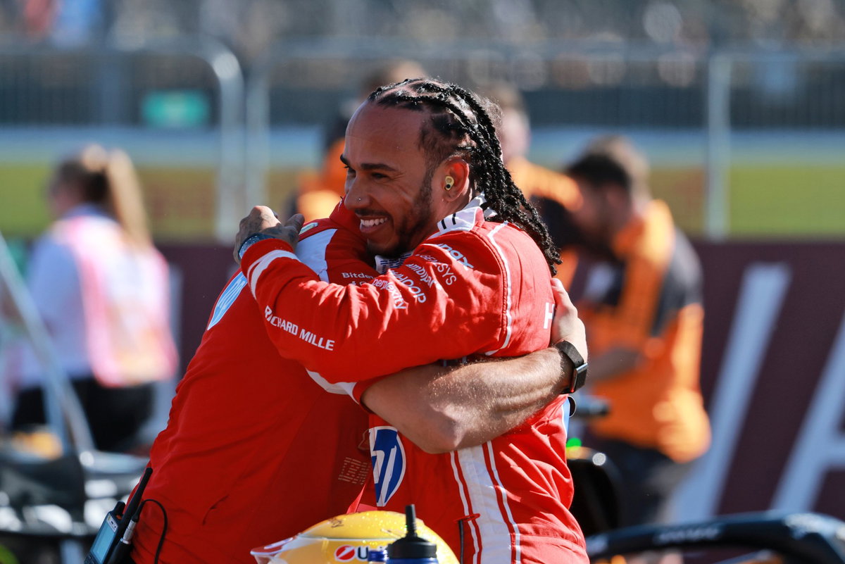 "He’s going to win at anything he does" F1 champion hails Lewis Hamilton's Ferrari progress