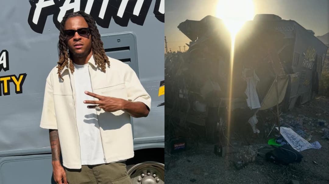 Twitch streamer’s motorhome destroyed in highway crash days after walking across USA for charity