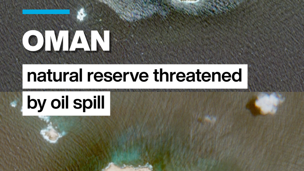 Oman nature reserve threatened by oil spill
