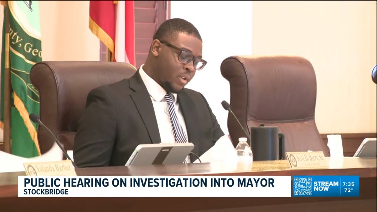 Stockbridge City Council votes to hold a public hearing into allegations against the mayor
