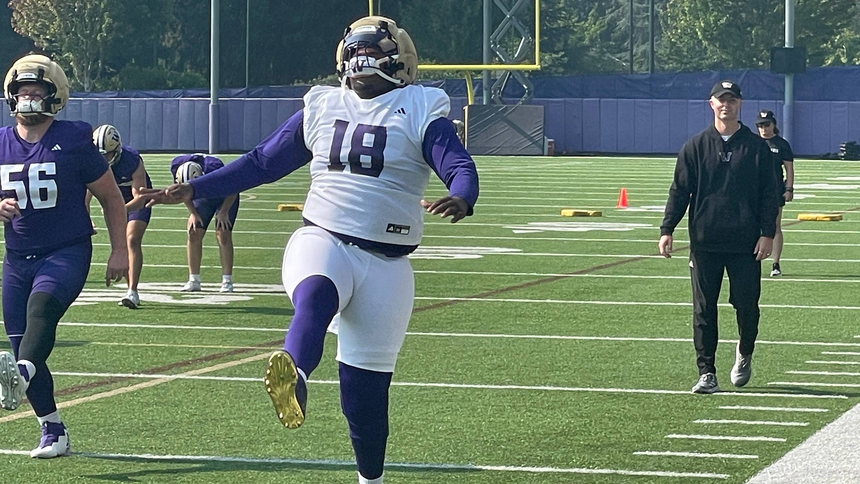 Most Impressive First Fall Practice Moment: McClendon In UW Uniform