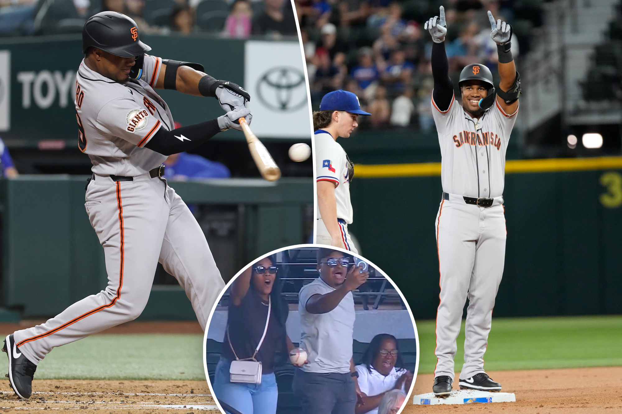 After 3,000 minor league at-bats, Giants rookie’s first big-league hit sends family into hysteria