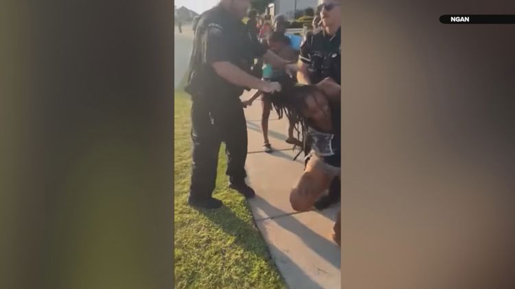 Viral Royse City pool arrest video under investigation; officer placed on leave, family demands termination
