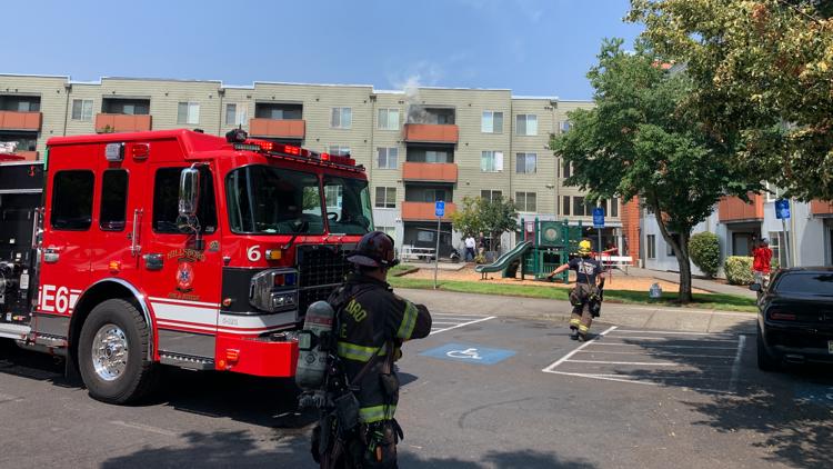 1 hospitalized, 12 displaced after Hillsboro apartment fire