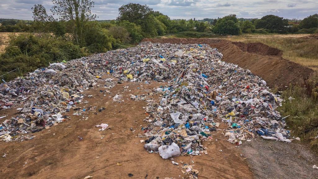 'Deliberate and serious' waste dump found in field