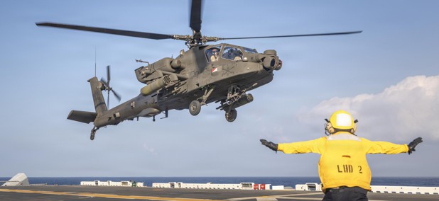 Rough waters help firm demo ‘expeditionary manufacturing’ aboard warship