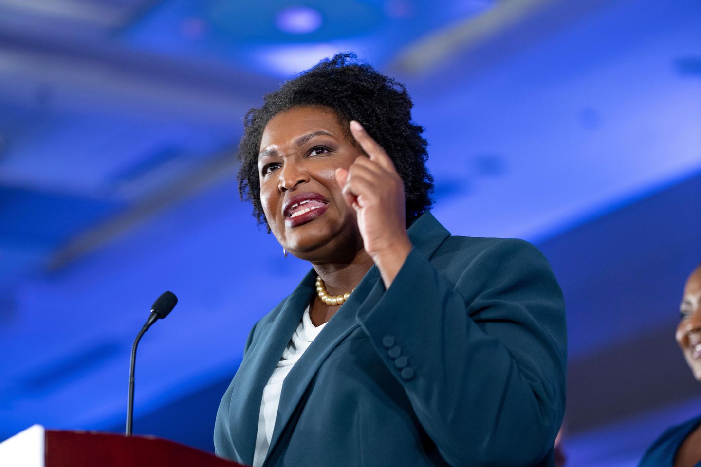 Stacey Abrams says that GOP 'intention' is to dismantle democracy