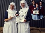 Call the Midwife Christmas special first look: Filming wraps on new prequel series Sisters In Arms as former Corrie star Julie Hesmondhalgh poses with a clapperboard
