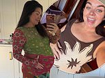 Pregnant Scarlett Moffatt proudly shows off her baby bump as she shares highlights from her third trimester