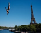 High divers take the plunge in Paris for a new test of reclaimed Seine’s water