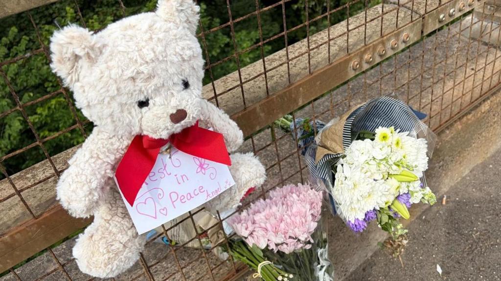 Tributes left at beauty spot after unexplained death of 11-year-old girl