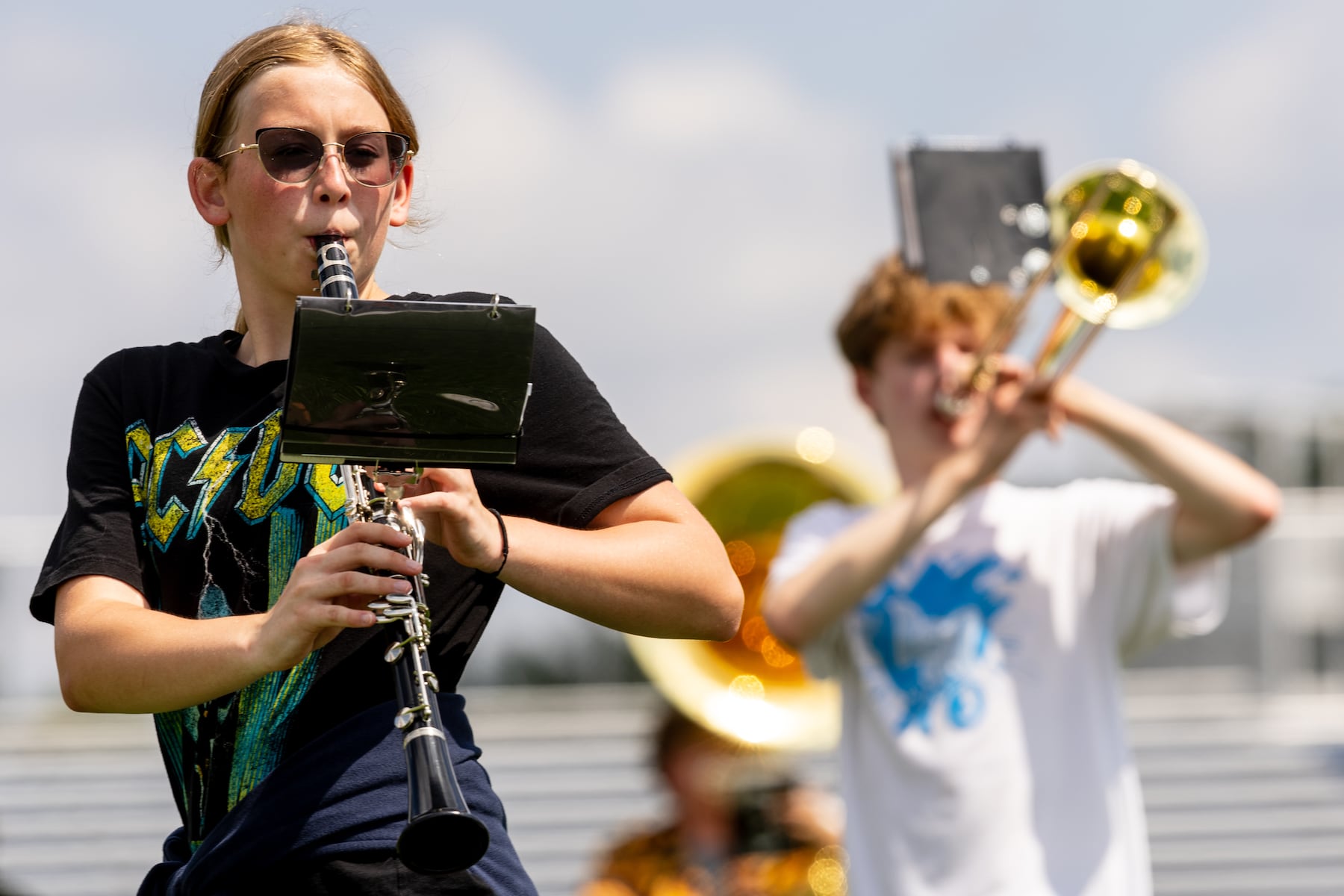PHOTOS: Loy Norrix marching band putting ‘Royalty’ on the field with 2026 show