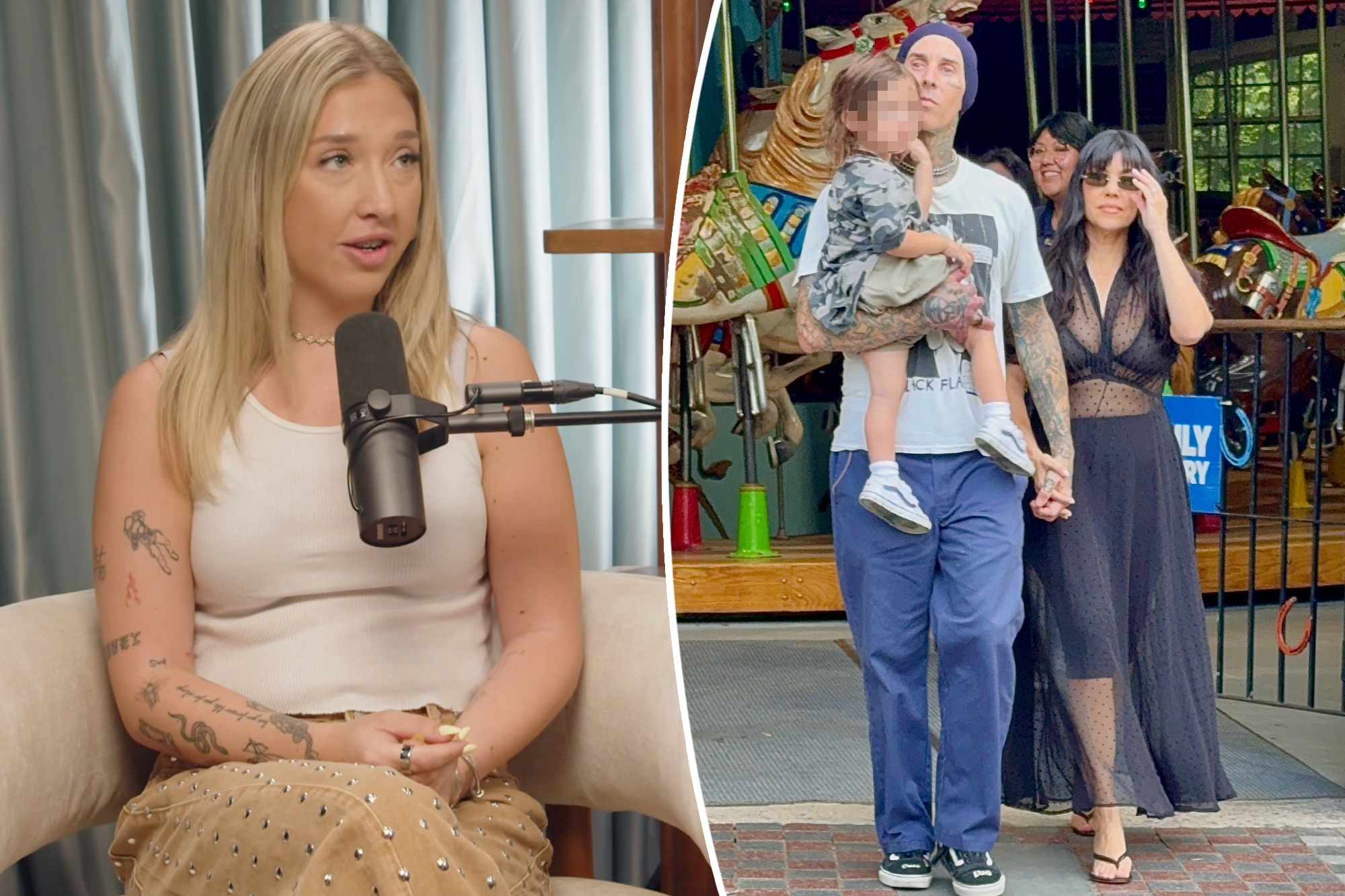 Kourtney Kardashian’s ex-nanny Leah Barrs addresses rumors she had sex with Travis Barker