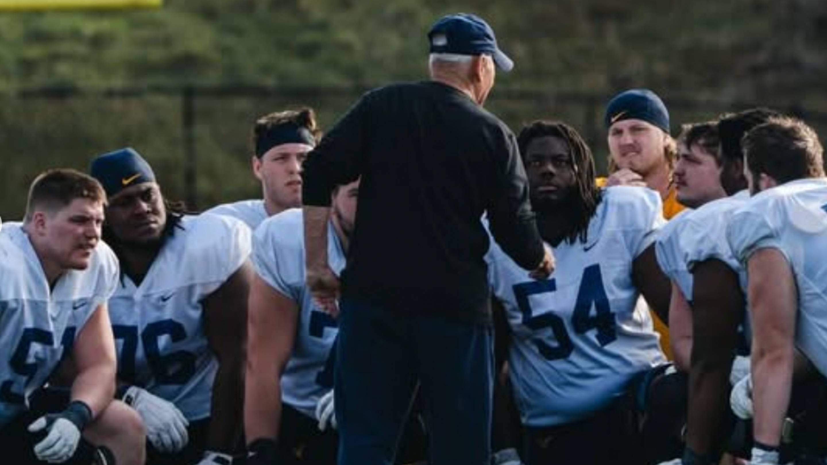 Trickett 'Not Completely Satisfied' With WVU's O-Line, But 'On Schedule'