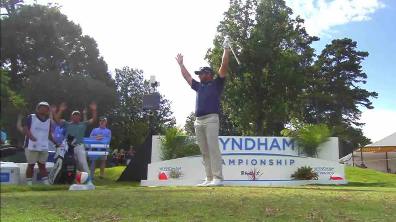 Jordan Smith hits ace on 169-yard 16th at Wyndham Championship