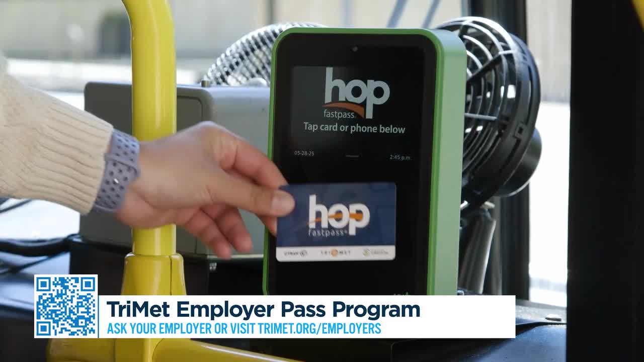 Go By TriMet to work with the employer pass program