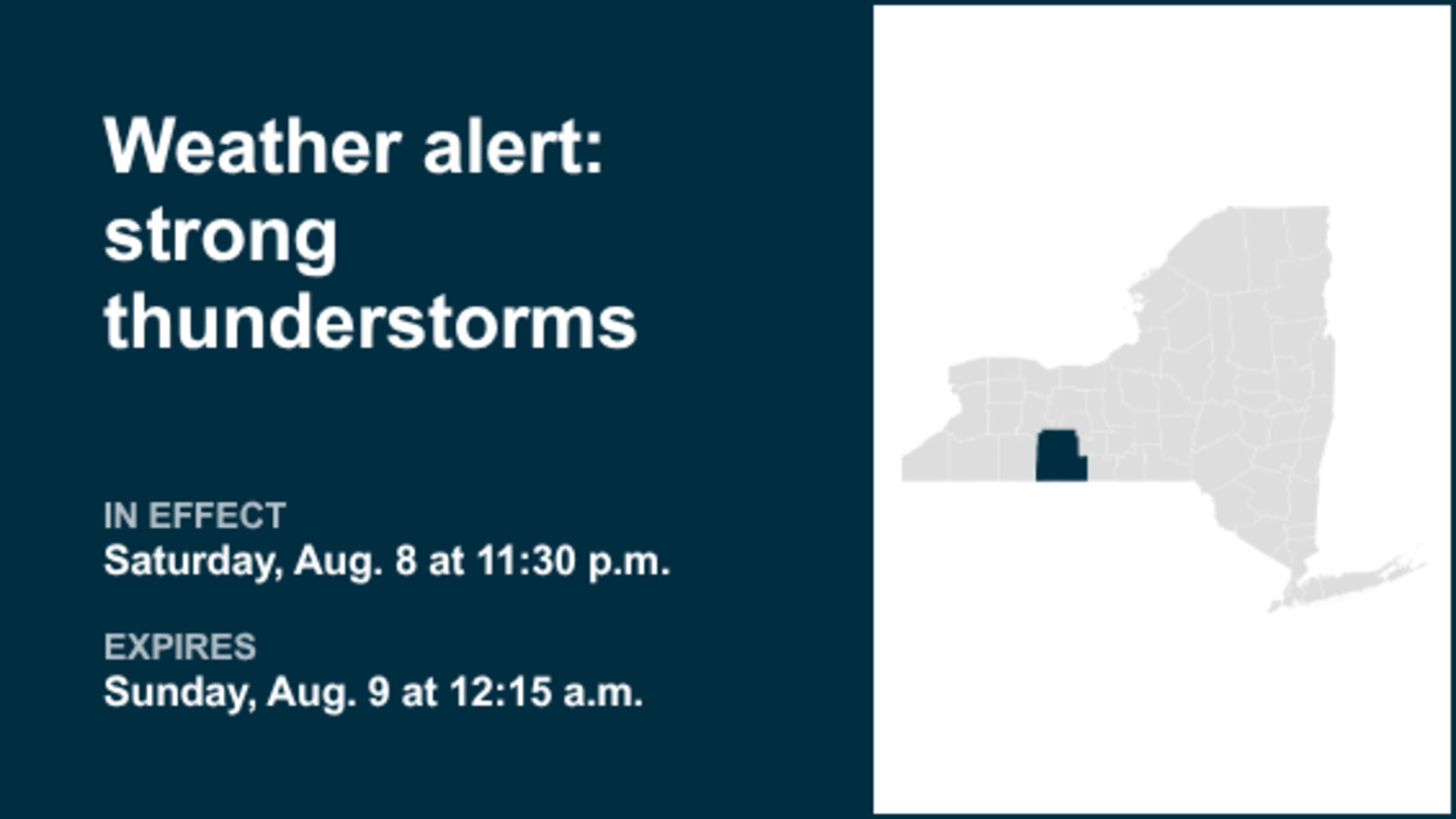 Thunderstorms with pea-sized hail in Steuben County Saturday — wind gusts up to 40 mph