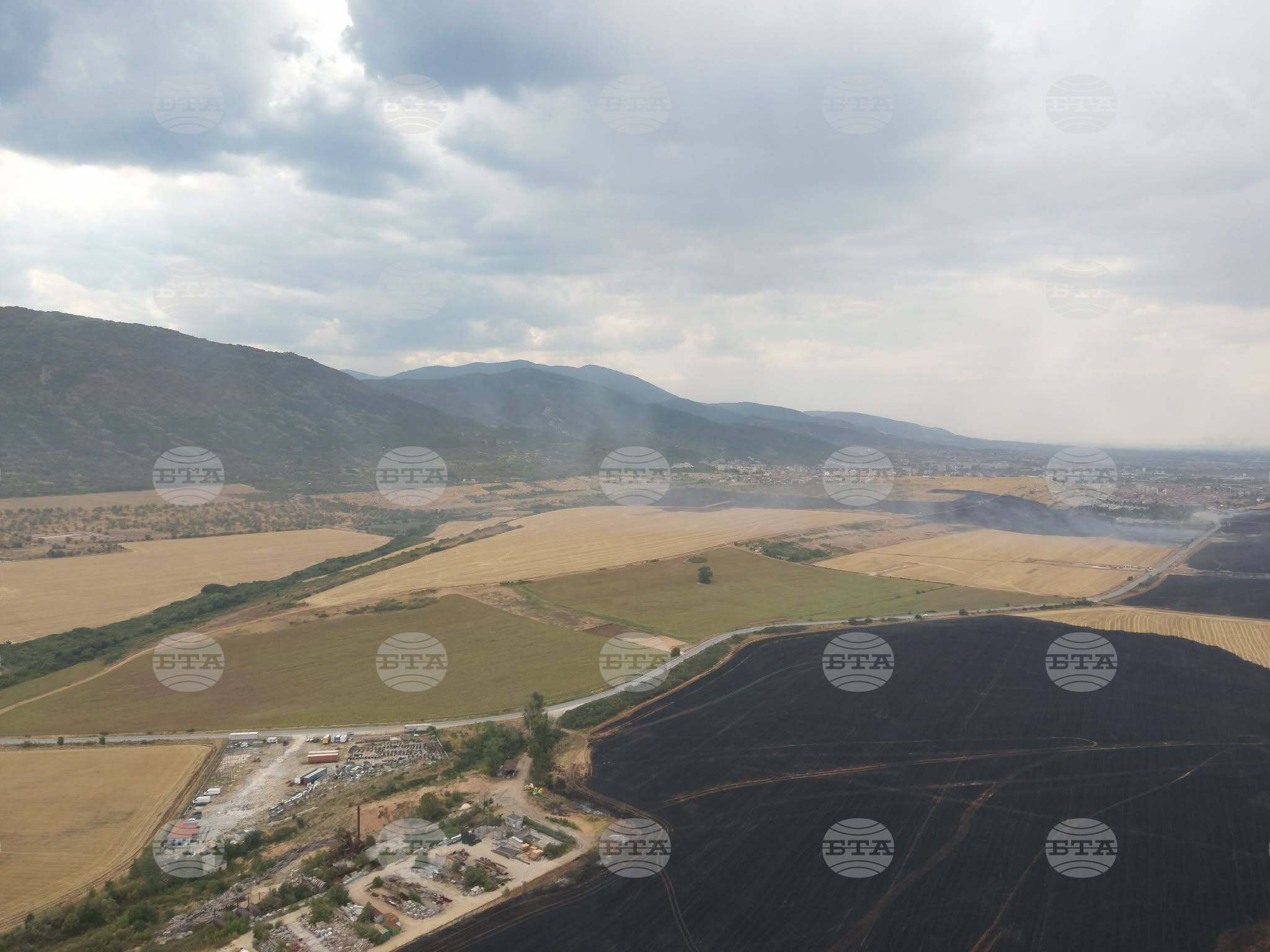 Firefighters Extinguish Wildfire near Asenovgrad