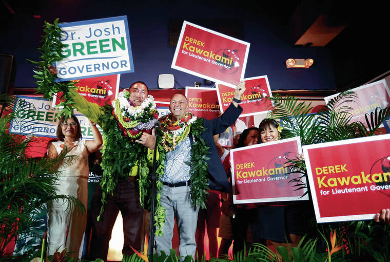 Green, Kawakami head to general