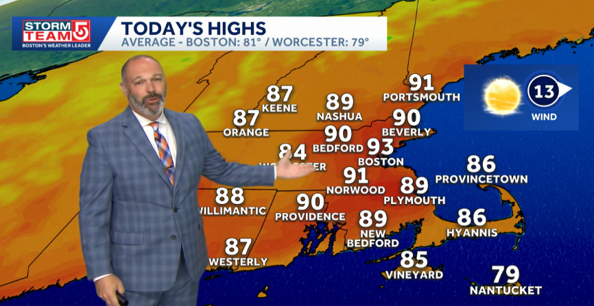 Video: Heat eases with storms Monday