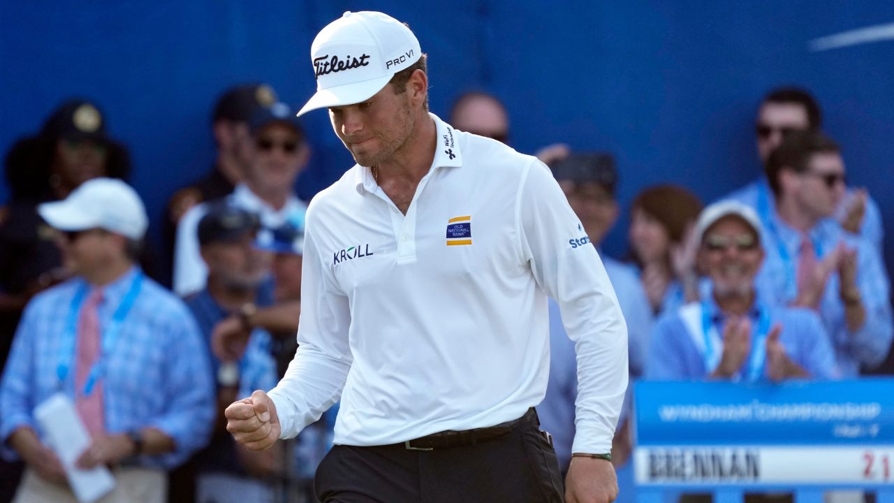 Michael Brennan uses birdie binge to capture Wyndham Championship