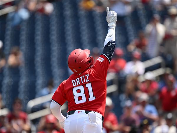 Ortiz hits 2nd career homer, Dion leads strong bullpen outing as Nationals beat Reds 7-1