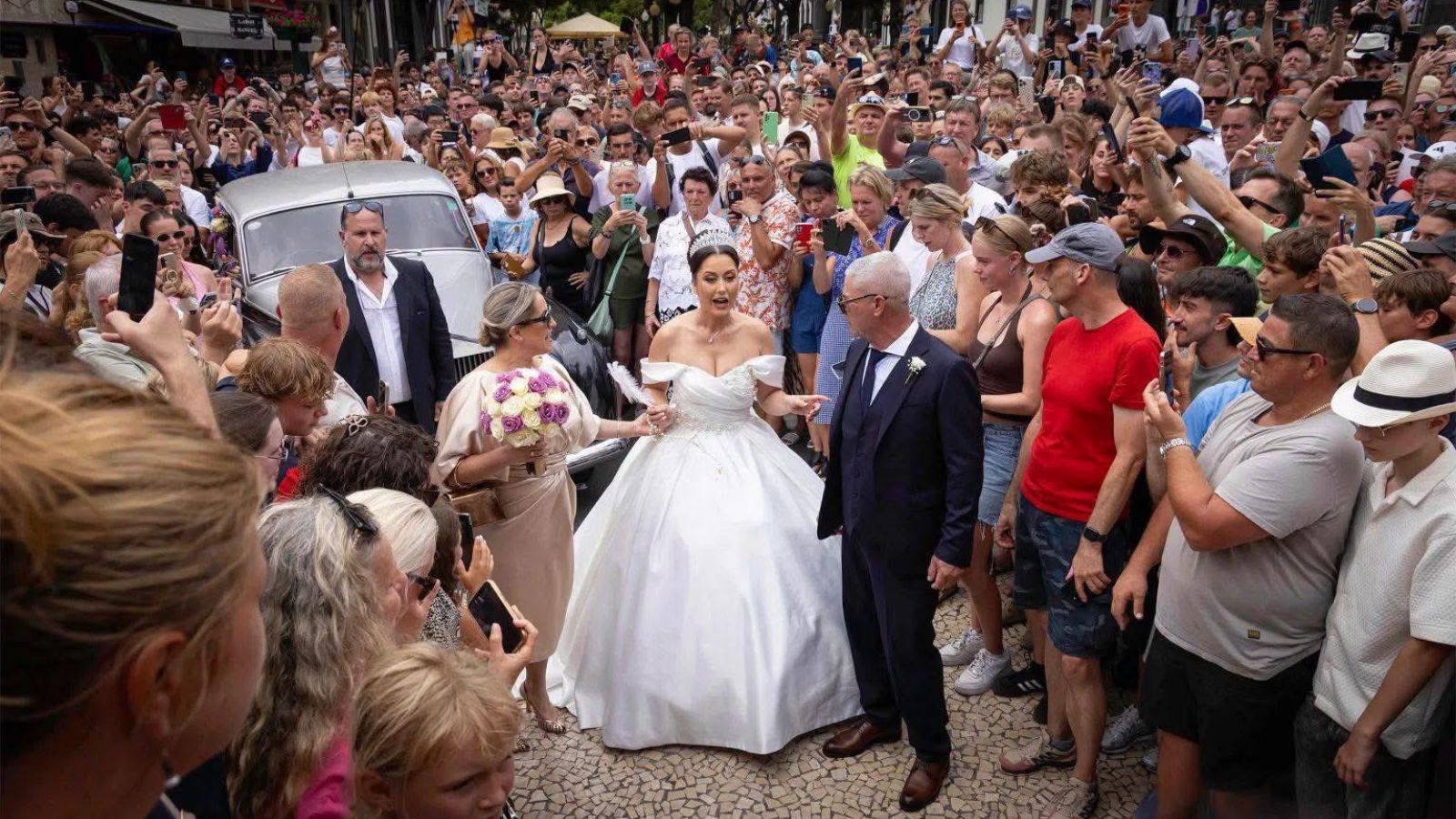 Ronaldo fans flock to Madeira cathedral after wedding rumours, but the bride wasn’t Georgina