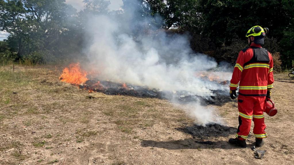 Fighting fire with fire to put out moor blazes