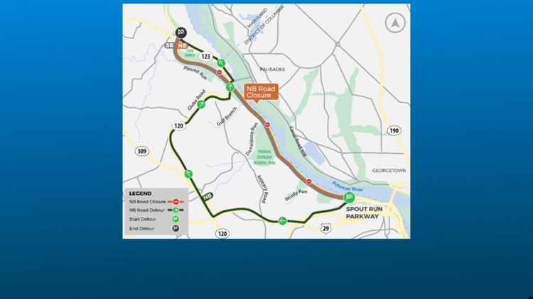 GW Parkway closures begin, run through Sept. 1