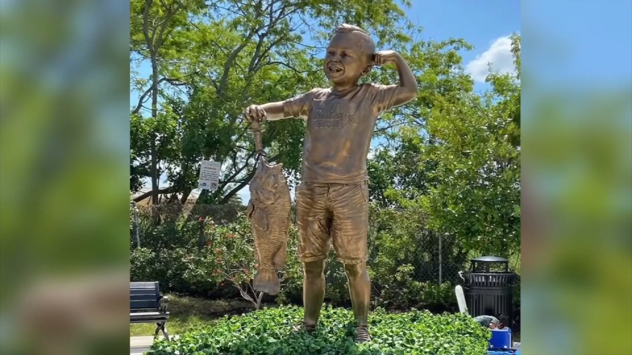 Statue honoring 5-year-old boy who lost fight with cancer stolen from Miami Lakes park