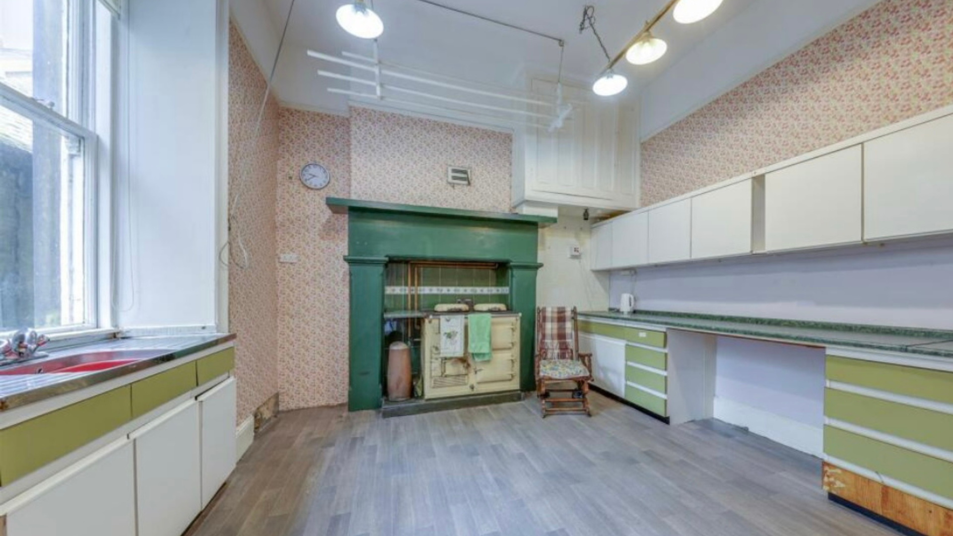 Savvy mum transforms kitchen into country house paradise for just £2,500 building an island from bookshelves