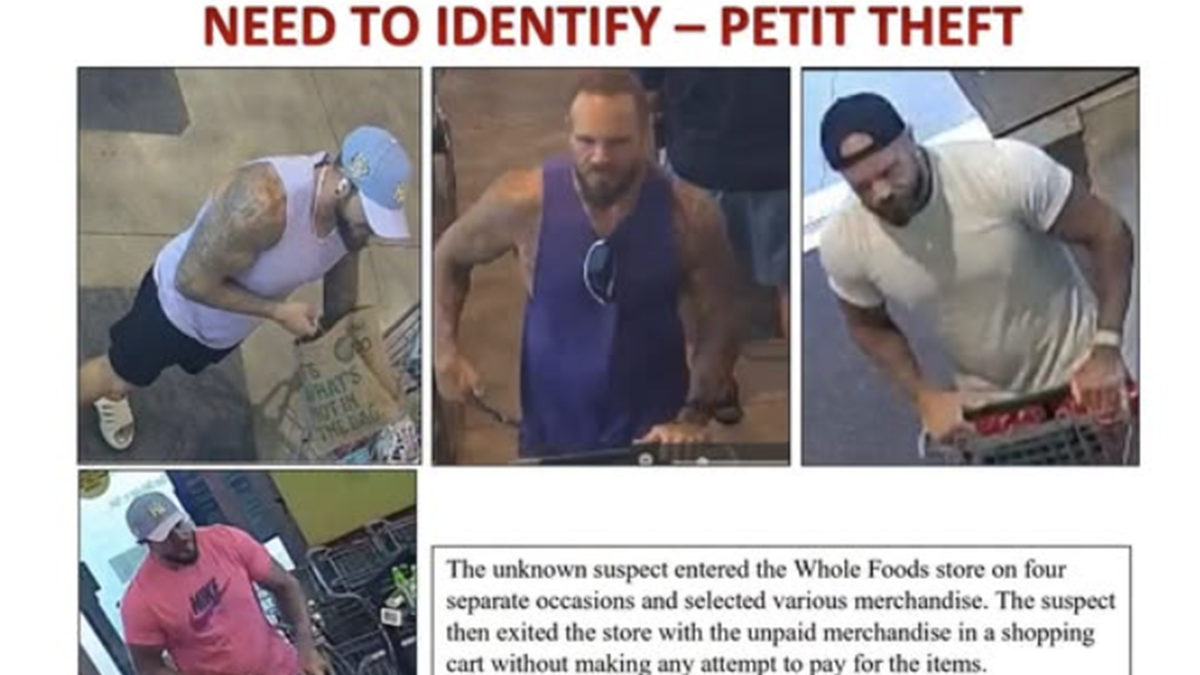 ‘Habitual thief' wanted in Pembroke Pines Whole Foods shoplifting spree, cops say