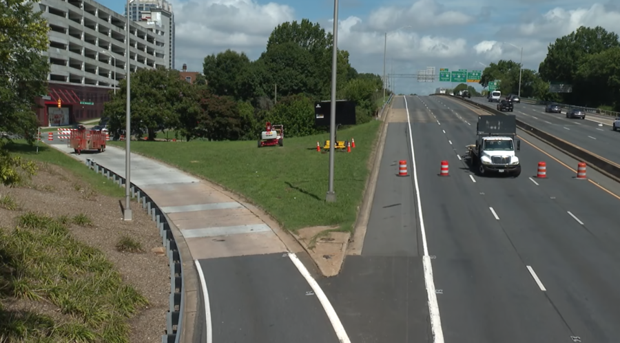 Two more nights of lane closures planned for Uptown I-277 bridge repairs