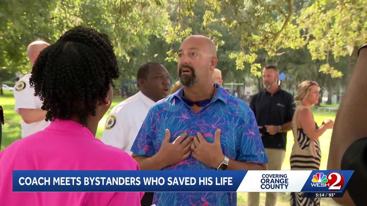 Central Florida coach reunites with bystanders, doctors who saved his life after cardiac arrest