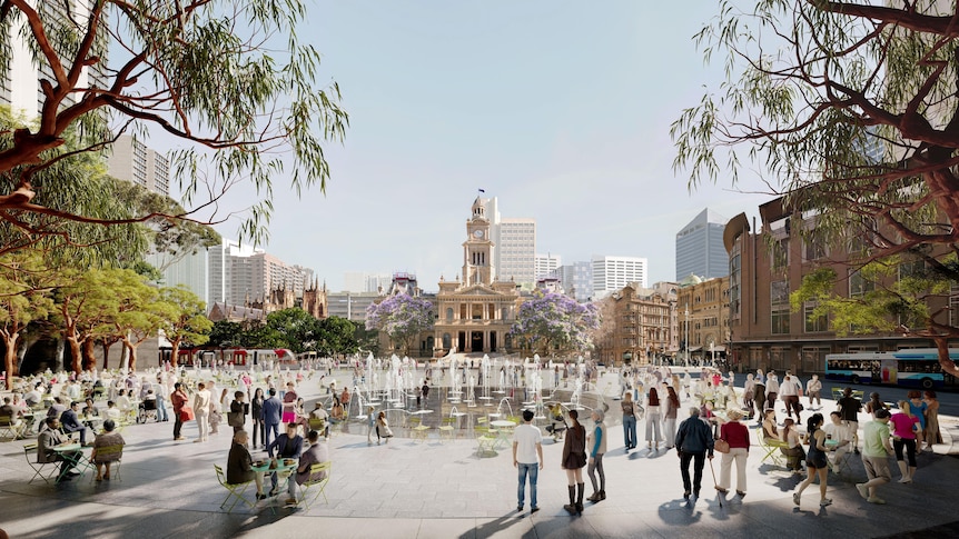 European influence in designs for Sydney Town Hall Square