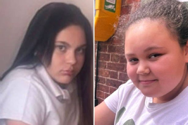 Police issue public plea as desperate hunt for missing Rugby girls, 11 and 12, goes on