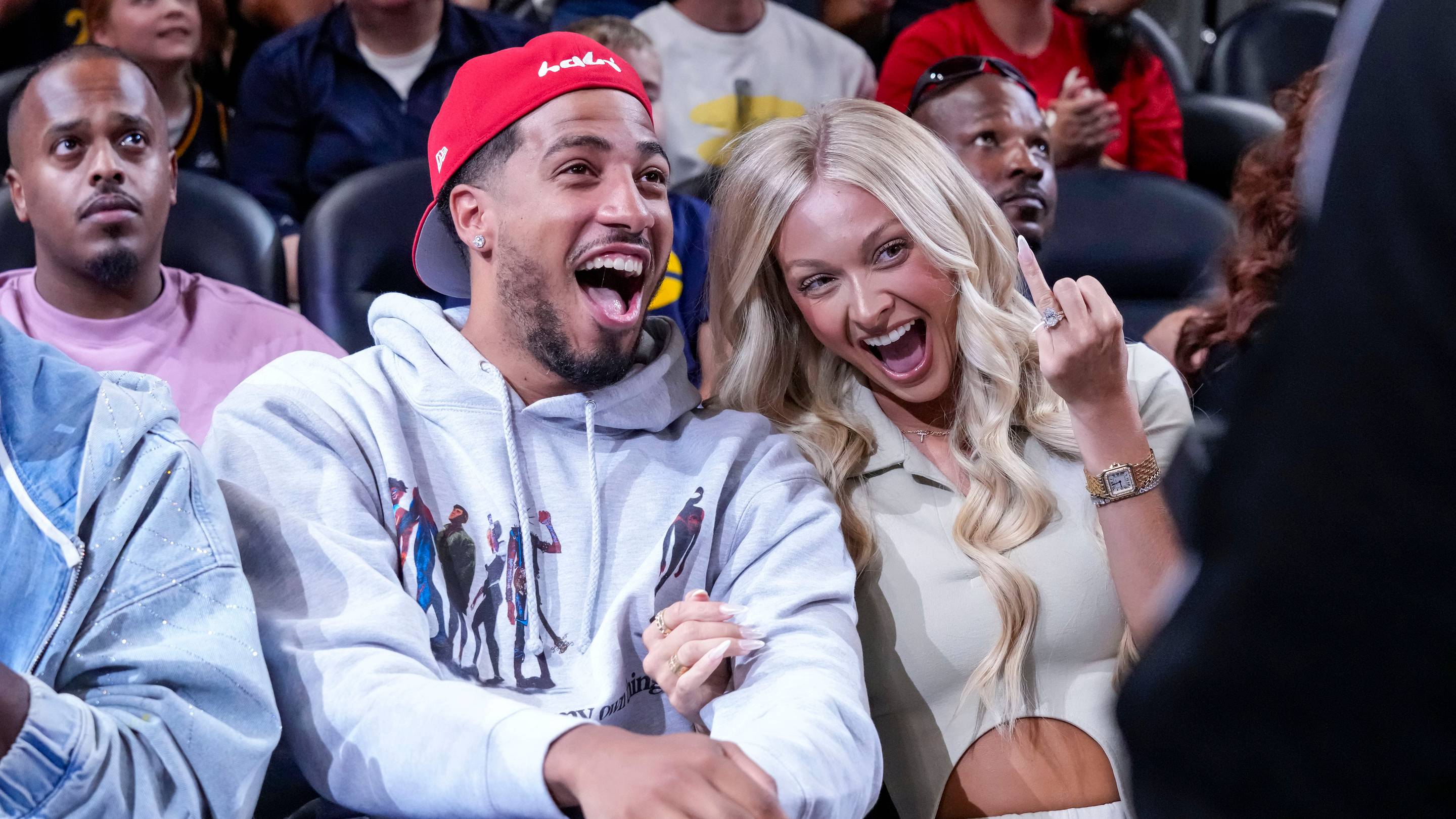 Tyrese Haliburton's Wife Jade Shows Off Huge Wedding Ring at WNBA Game